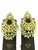 Gold Traditional Kundan 5 Layer Polki Rose Cut Diamond 18 K Bridal Set and Chand Bali For Sale - Image 8 of 8