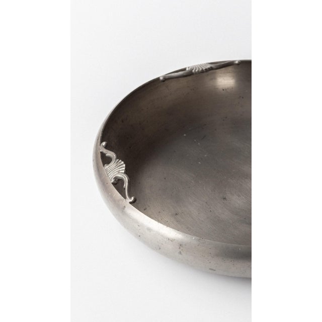 Art Deco Pewter Bowl by Sylvia Stave for C.G. Hallberg, 1930s For Sale - Image 4 of 8