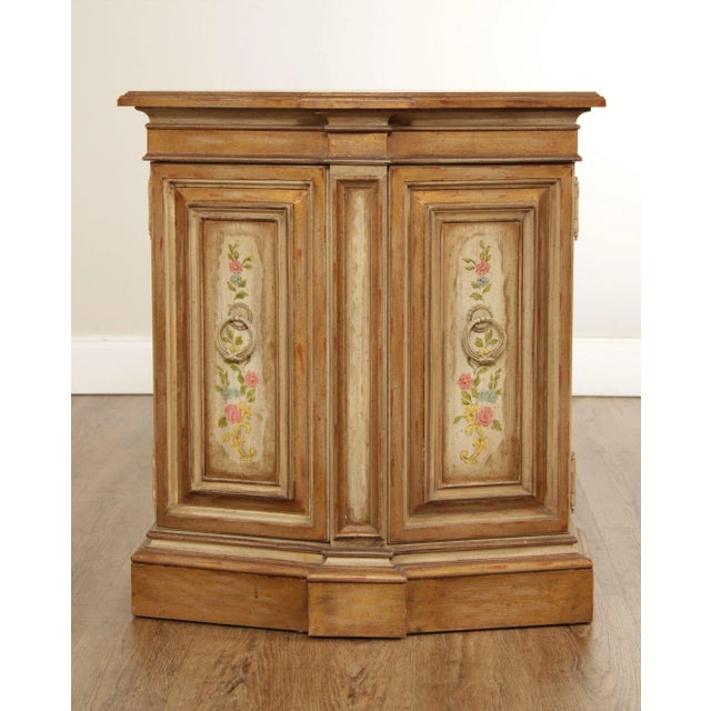 French Heritage French Style Painted Decorated Console Table For Sale - Image 3 of 13