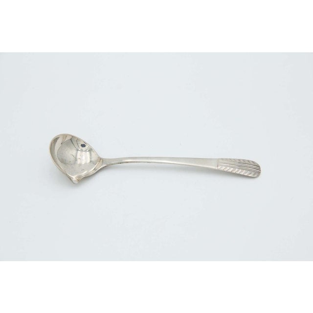 Small Silver Sauce Spoon For Sale - Image 3 of 3