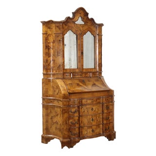Antique Italian Trumeau in Walnut For Sale