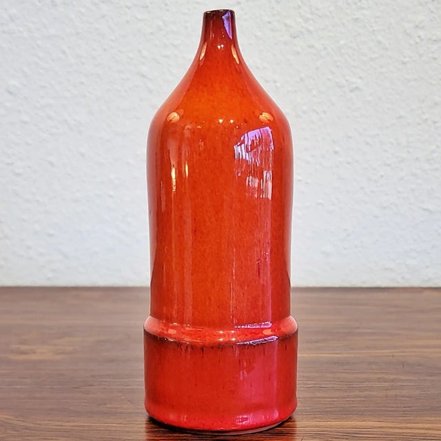 Amphora Red Bud Vase by Rogier Vandeweghe for Amphora For Sale - Image 4 of 8