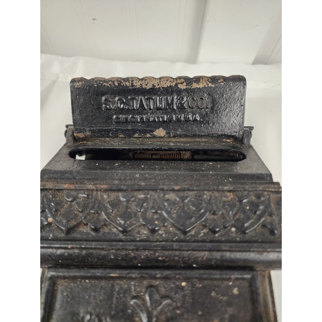 Late 19th Century Antique 1800's Cast Iron Mail Box With 2 Keys All OriginalI For Sale - Image 5 of 5