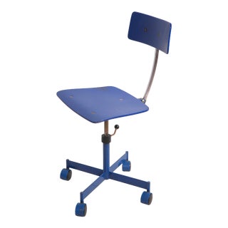 Adjustable Danish Mod Century Swivel Desk Chair by Kevi For Sale