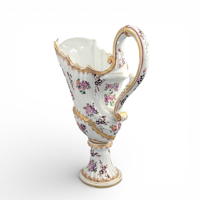 Traditional Armorial Helm Ewer from Samson, Paris, France, Late 19th Century For Sale - Image 3 of 16