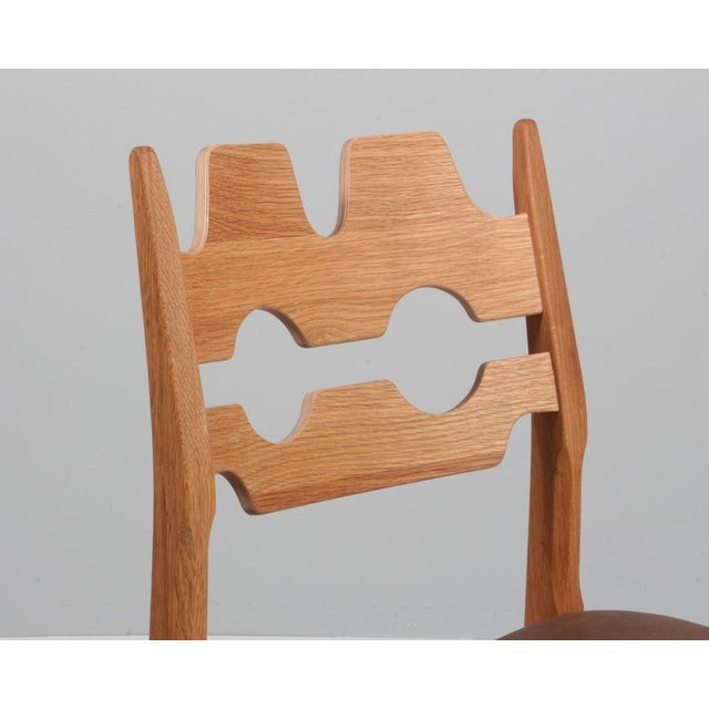 Model Razoblade Oak Dining Chair attributed to Henning Kjærnulf, Denmark, 2023 For Sale - Image 3 of 9