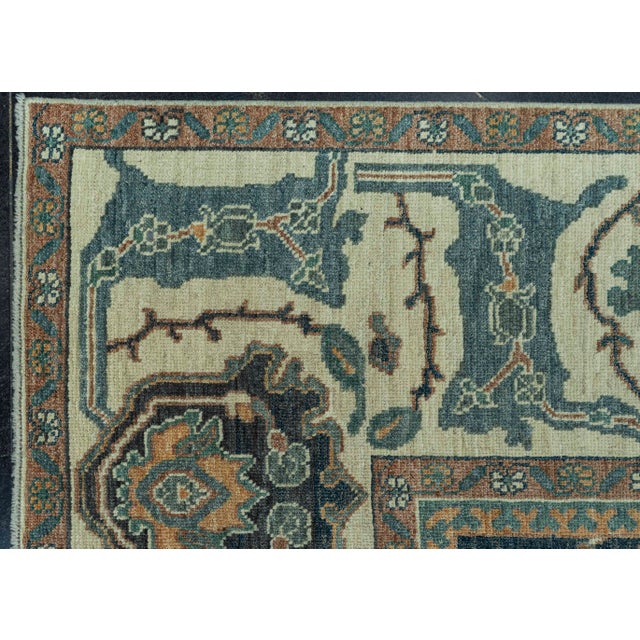 Early 21st Century Turkish Oushak Antique Look Rug 9'1" x 12'4" #20096 For Sale - Image 5 of 8