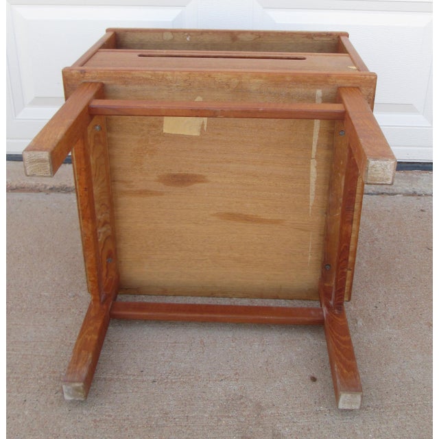 Nils Jonsson for HJN Mobler Danish Mid Century Teak Nightstand For Sale - Image 12 of 15