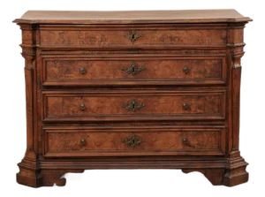 Early 18th C. Chest W/ Secretary, Italy