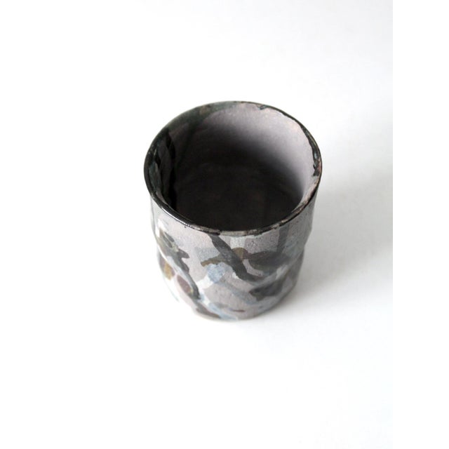 Contemporary Vintage Studio Pottery Vase For Sale - Image 3 of 9