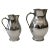 Pewter Wine Jugs, 1837, Set of 2 For Sale