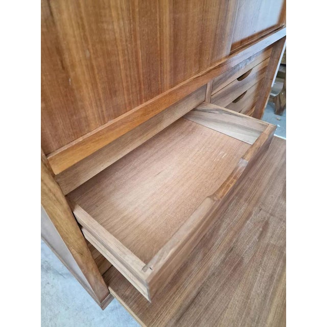 Brown High Buffet in Teak, 1960s For Sale - Image 8 of 10