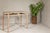 Tall Console Table with Carved Beaded Rope Motif and Whitewash Natural Finish For Sale In New York - Image 6 of 12