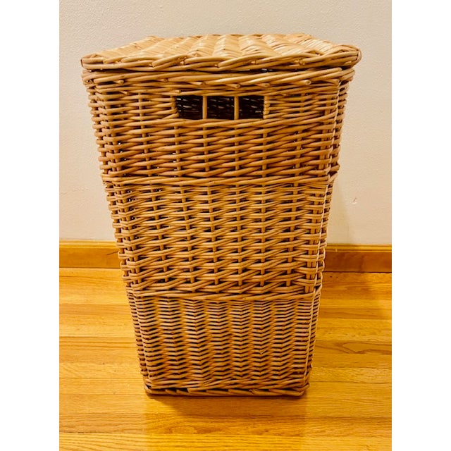 Rattan Hamper, Vintage For Sale - Image 10 of 13