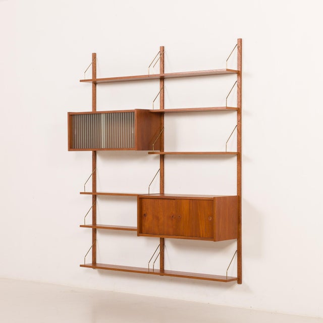 Vintage Danish Wall Unit in Teak from PS System,, 1960s, Set of 13 For Sale - Image 4 of 17