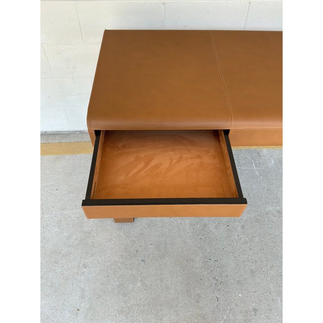 2020s Arteriors Meyer Leather Desk For Sale - Image 5 of 10