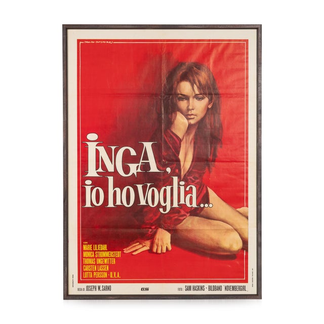 Vintage Italian Film Poster for Inga, 1971 For Sale - Image 18 of 18