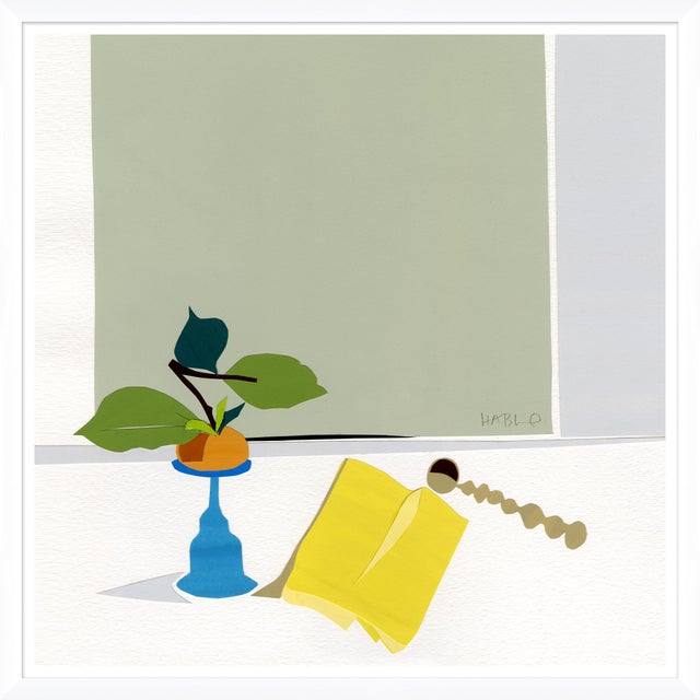 Contemporary Yellow Napkin and Perch by Susan Hable For Sale - Image 3 of 4