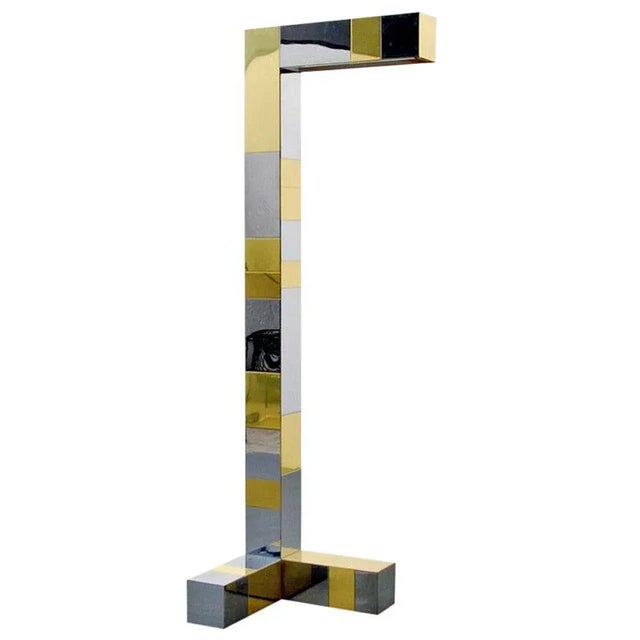 Metal Cityscape Floor Lamp by Paul Evans for Directional For Sale - Image 7 of 7
