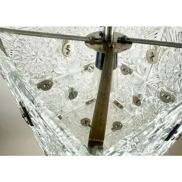 Mid-Century Modern Cube Pendant Lamp from Kamenický Šenov, 1970s For Sale - Image 16 of 17