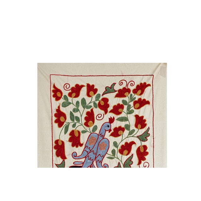 Vintage Suzani from Samarkand, circa 1900s. Dimension; 19.7'' x 36" inches /50 x 92 cm / 1'6'' x 3' Material: 100% cotton....