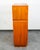 Mid-Century Modern Mid Century Danish Modern Bookshelf Cabinet Teak Shelves Glass Doors Display MCM For Sale - Image 3 of 11