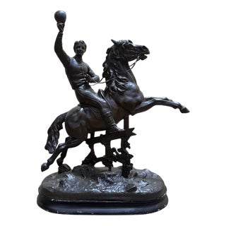 Jockey and His Horse Figurine For Sale