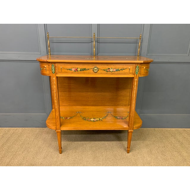 Wood Painted Satinwood Side Table, 1910 For Sale - Image 7 of 18