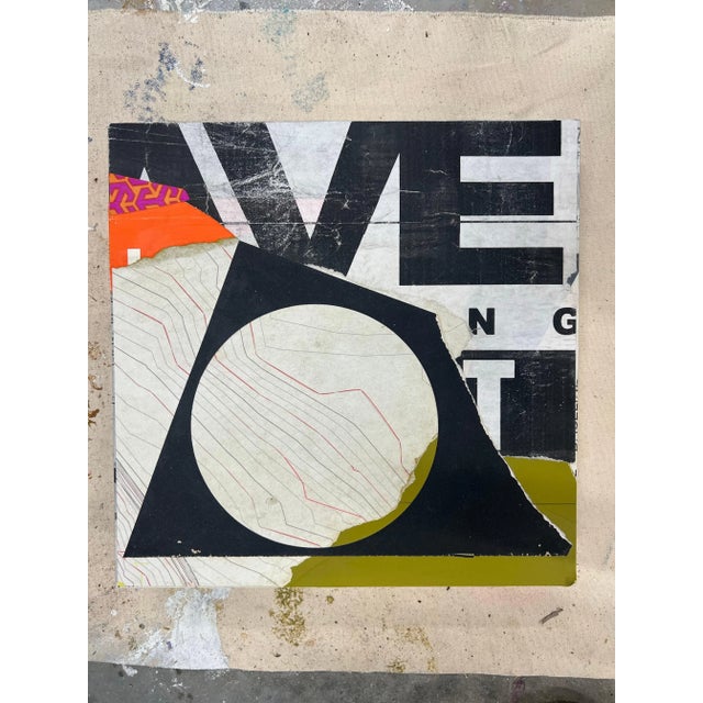 Plastic William Finlayson Jr. Original Abstract Mixed Media Painting “Behave” 2022 For Sale - Image 7 of 7