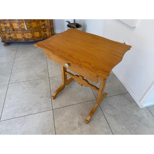 Gründerzeit Rural Sewing Table For Sale - Image 11 of 12