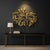 1960s Italian gilt metal botanical wall sculpture, retaining its original Made in Italy tag. Extra-large dimensional...