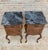 Louis XV Style Walnut Nightstands with Marble Top, 1930s, Set of 2 For Sale In Miami - Image 6 of 18