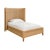Contemporary Matthew Izzo Home - Dolly Queen Bed Frame - Rattan Winged Headboard & Platform For Sale - Image 3 of 4