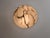 Textile Art Deco Carved Alabaster Pendant Lamp in Black Veining, 1920s For Sale - Image 7 of 11