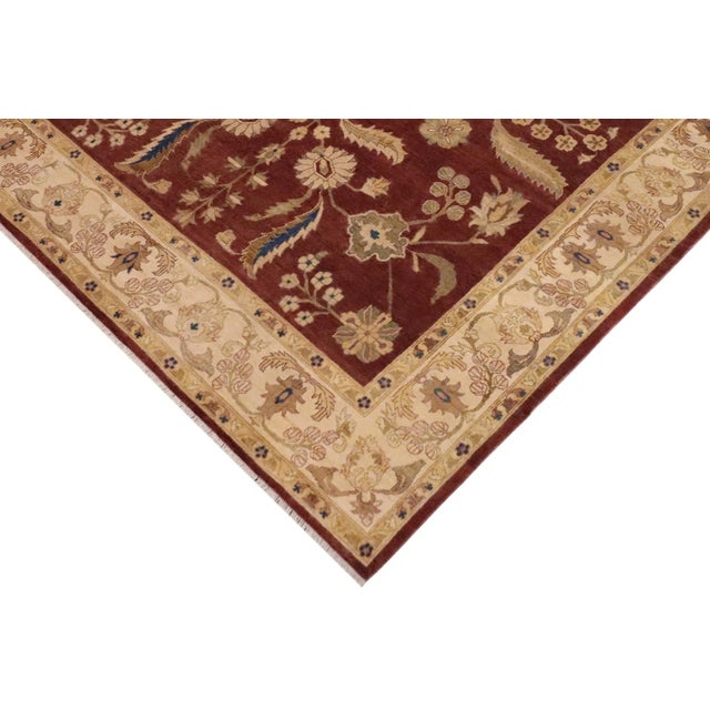 Sienna Classic Ziegler Sienna Tan Hand-Knotted Wool Rug - 8'8'' X 11'2'' For Sale - Image 8 of 8