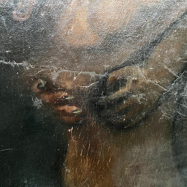 Early 20th Century Nude, Figurative Composition, 1900s, Oil Painting on Canvas For Sale - Image 5 of 12