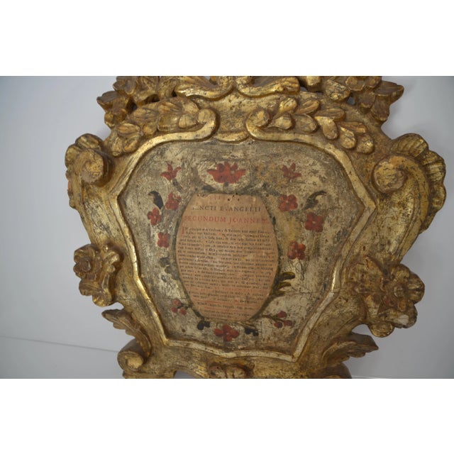 Italian 18th Century Italian Plaque " Secundum Joannedi" For Sale - Image 3 of 8