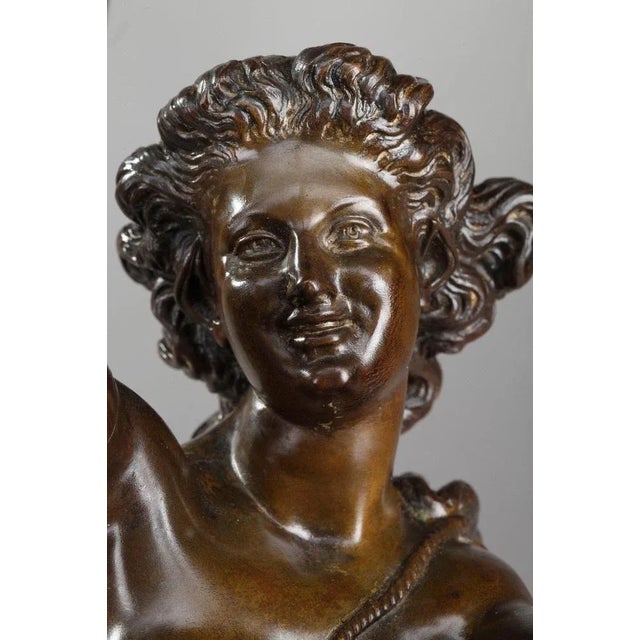 Bronze Femme Aux Colombes Sculpture by Charles-Alphonse Gumery For Sale - Image 4 of 18