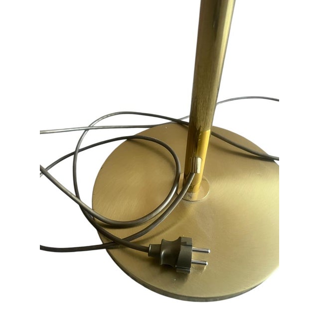 Vintage Brass Bankers Floor Lamp with Articulated Arm, 1960s For Sale - Image 10 of 18