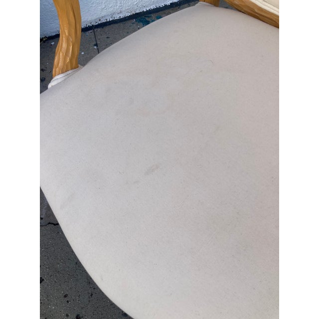 Faux Bois French Style Large Fauteuil Chair For Sale - Image 10 of 11