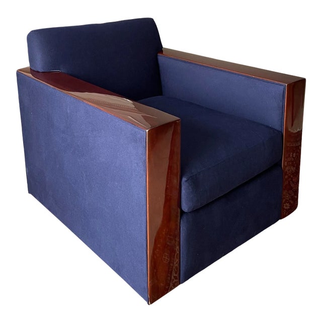 Ralph Lauren Home Art Deco Style Modern Metropolis Club Chair For Sale