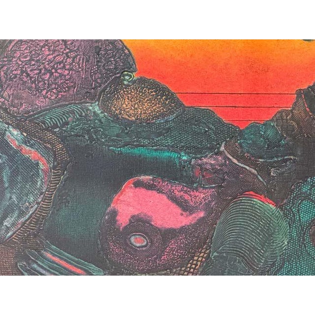 "Earth Spirits", Modern Green and Orange Acrylic Abstract by Mayo Beckford Young For Sale - Image 4 of 11