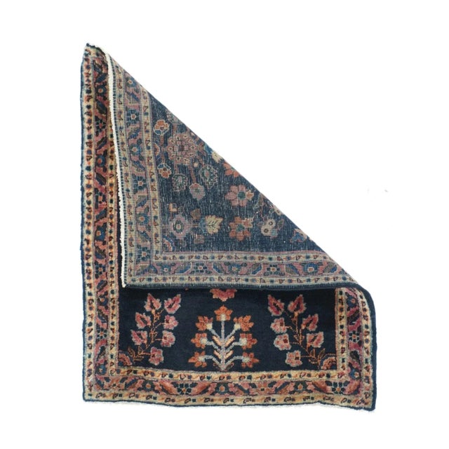 Antique Sarouk Rug 1'11'' x 2'6'' For Sale - Image 4 of 11