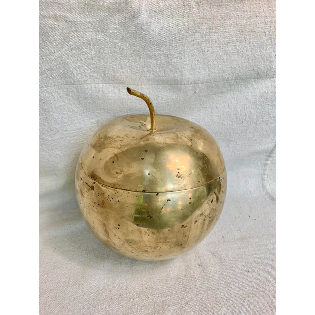 Antique 1920’s Brass Apple Ice Bucket by Apollo Studios Chairish