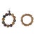 2 Mixed Brown Wood Beads Hand Rosary Praying Bracelet For Sale