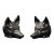 Virginia Metalcrafters Cast Iron Fox Head Bookends - Pair For Sale