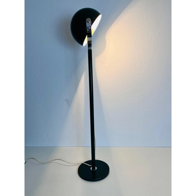 Metal Midcentury Green Space Age Floor Lamp, Germany, 1960s For Sale - Image 7 of 8
