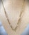 Victorian Antique Etched 9k Gold Lingerie Pin Necklace With Pearls For Sale - Image 3 of 12
