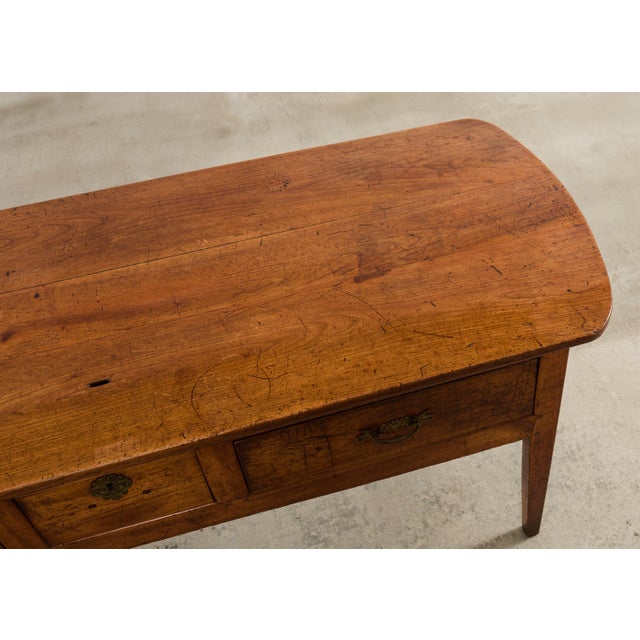19th Century Country French Fruitwood Console Table Server 6 Ft. For Sale - Image 16 of 18