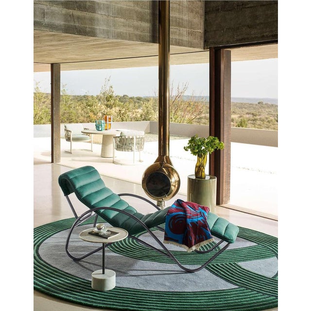 Not Yet Made - Made To Order Indochine Blue Chaise Lounge by Charlotte Perriand for Cassina For Sale - Image 5 of 7